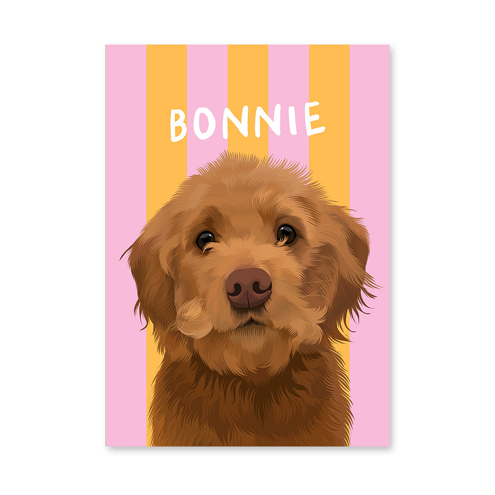 Stripy | Custom Pet Portrait