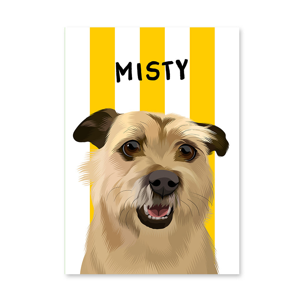 Stripy | Custom Pet Portrait