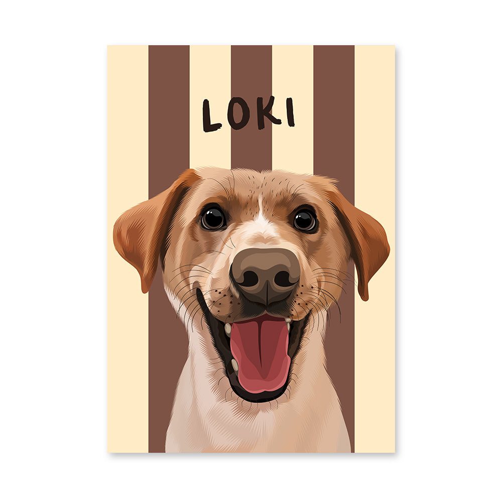 Stripy | Custom Pet Portrait