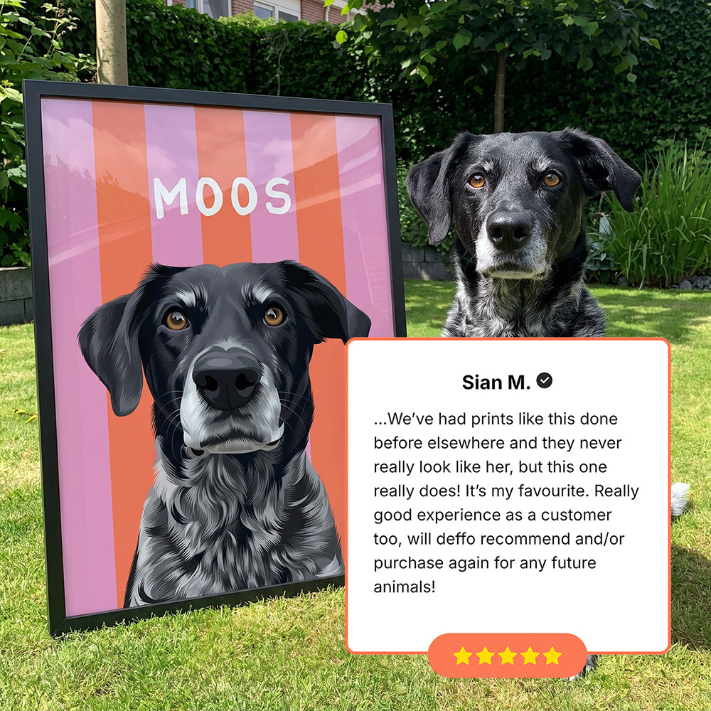 Stripy / Custom Pet Portrait