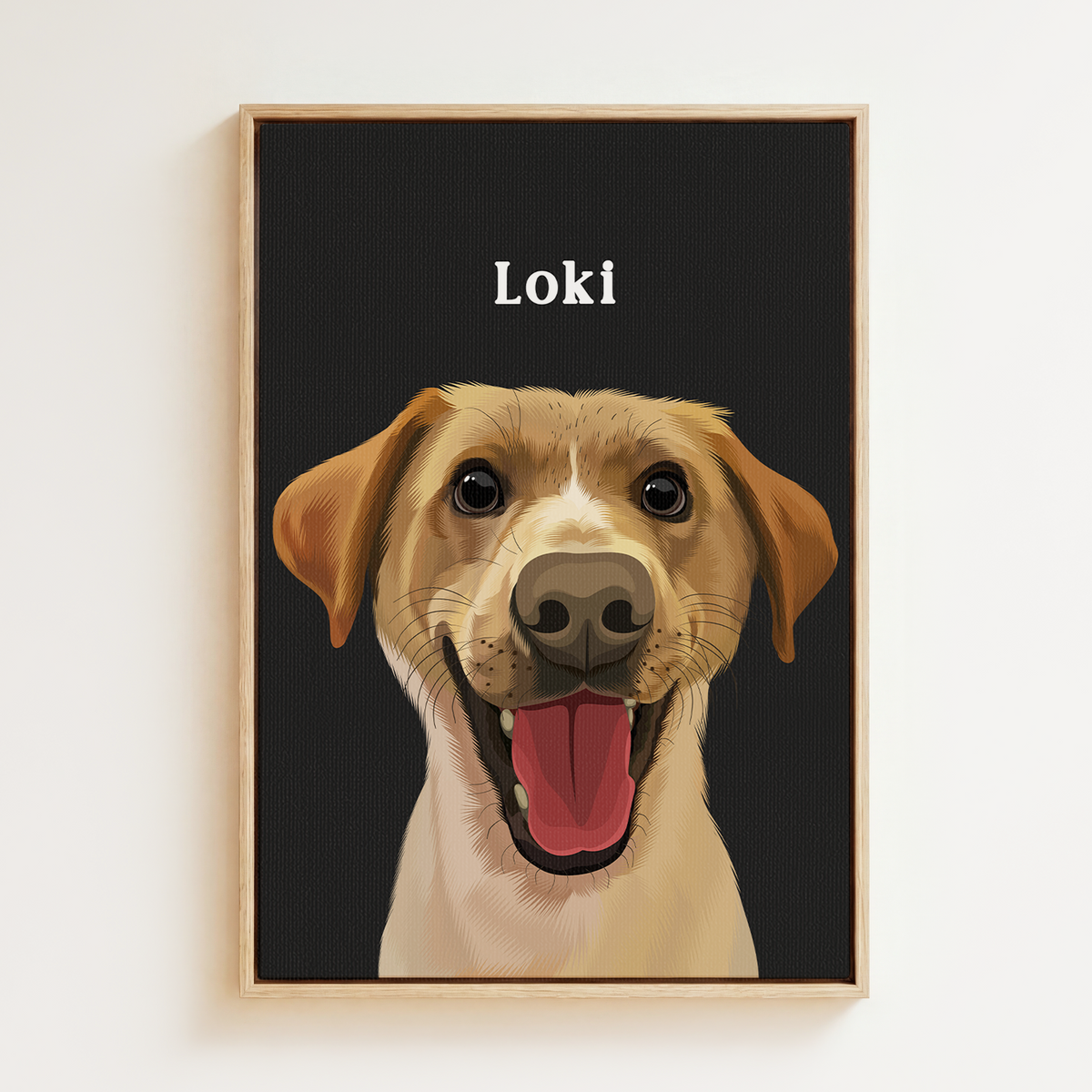 Classic | Custom Pet Portrait Canvas