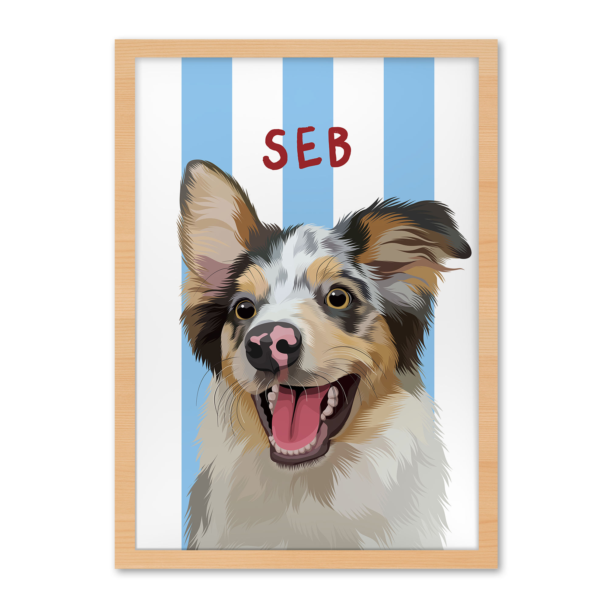 Stripes | Custom Pet Portrait