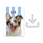 Stripy - Custom Pet Portrait