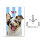 Stripy | Custom Pet Portrait