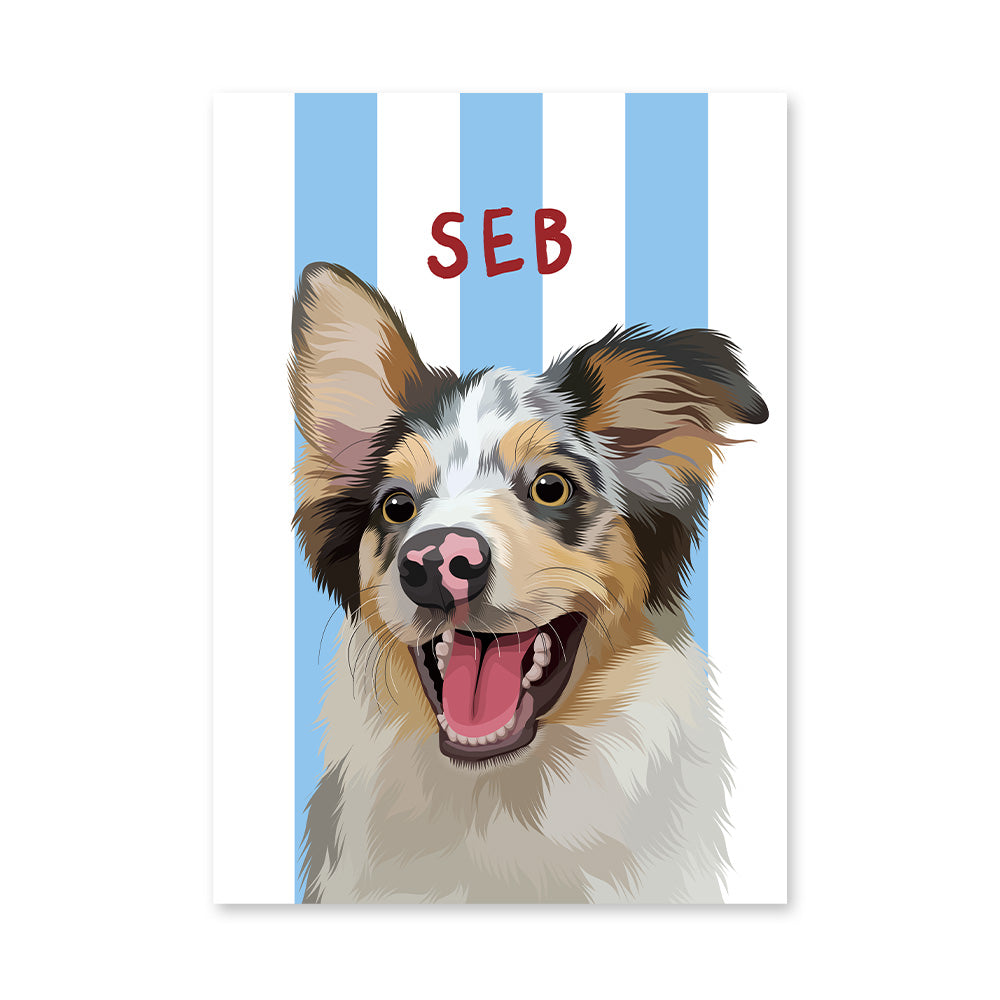 Stripy | Custom Pet Portrait