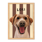 Stripy - Custom Pet Portrait