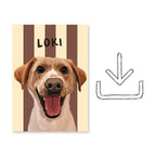 Stripy | Custom Pet Portrait