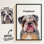Classic | Custom Pet Portrait Canvas