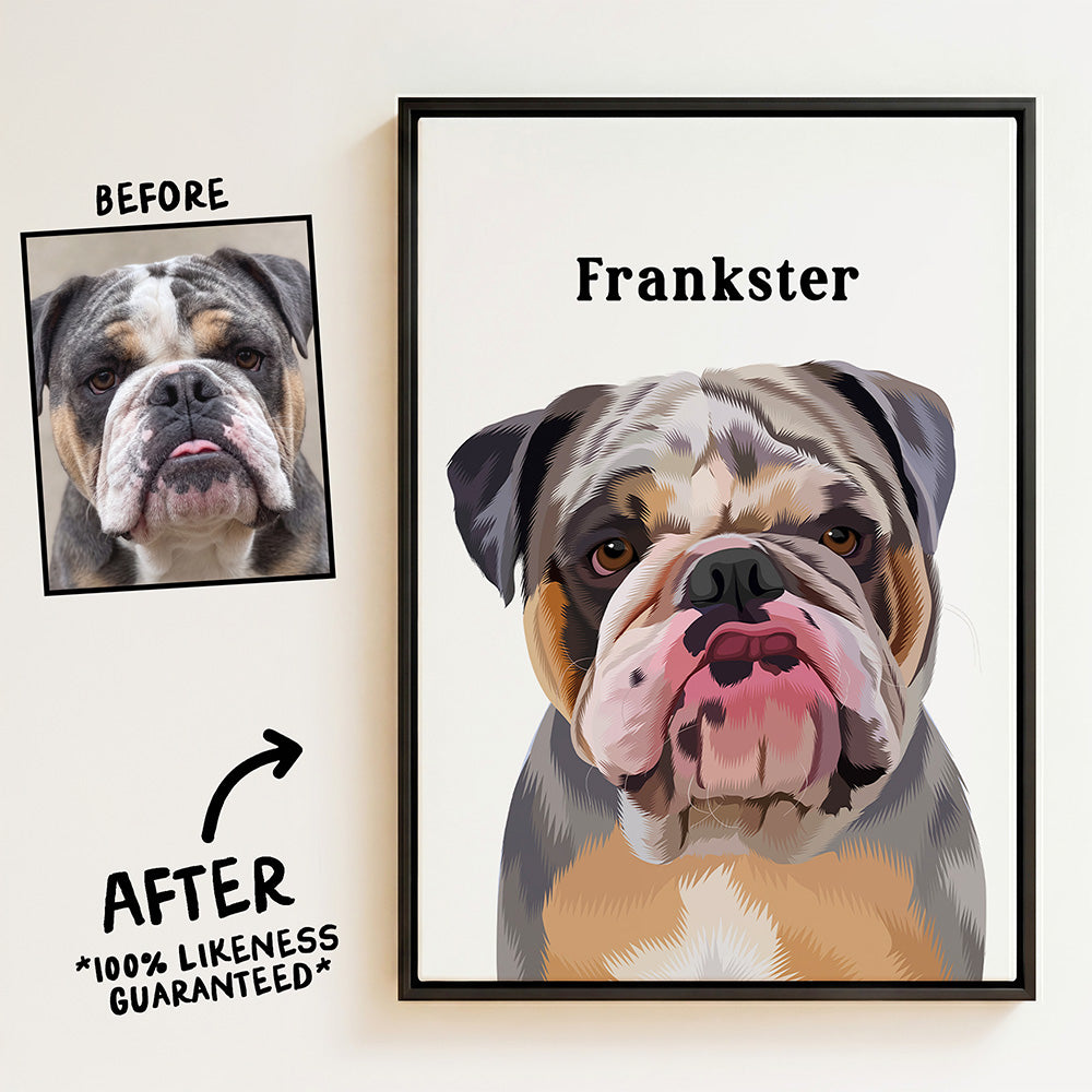 Classic | Custom Pet Portrait Canvas