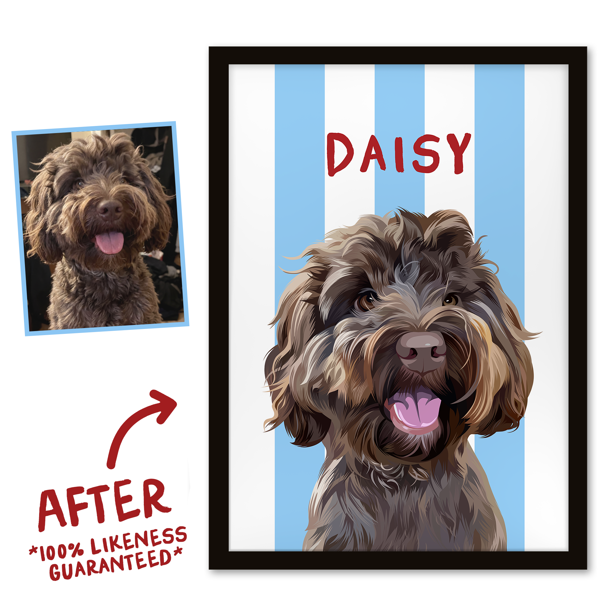 Stripy | Custom Pet Portrait