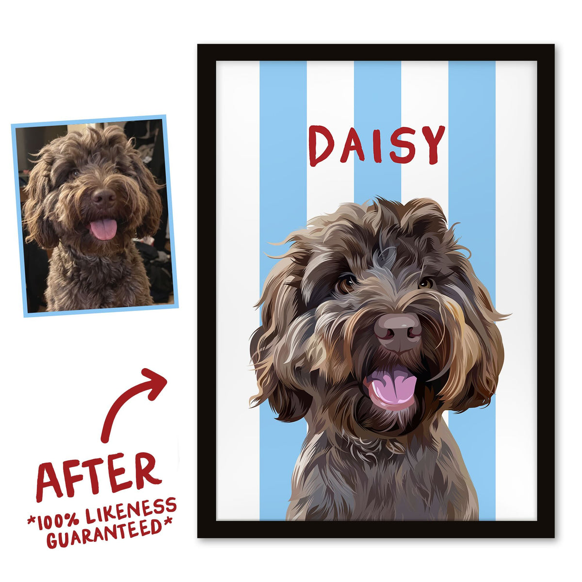 Stripy / Custom Pet Portrait