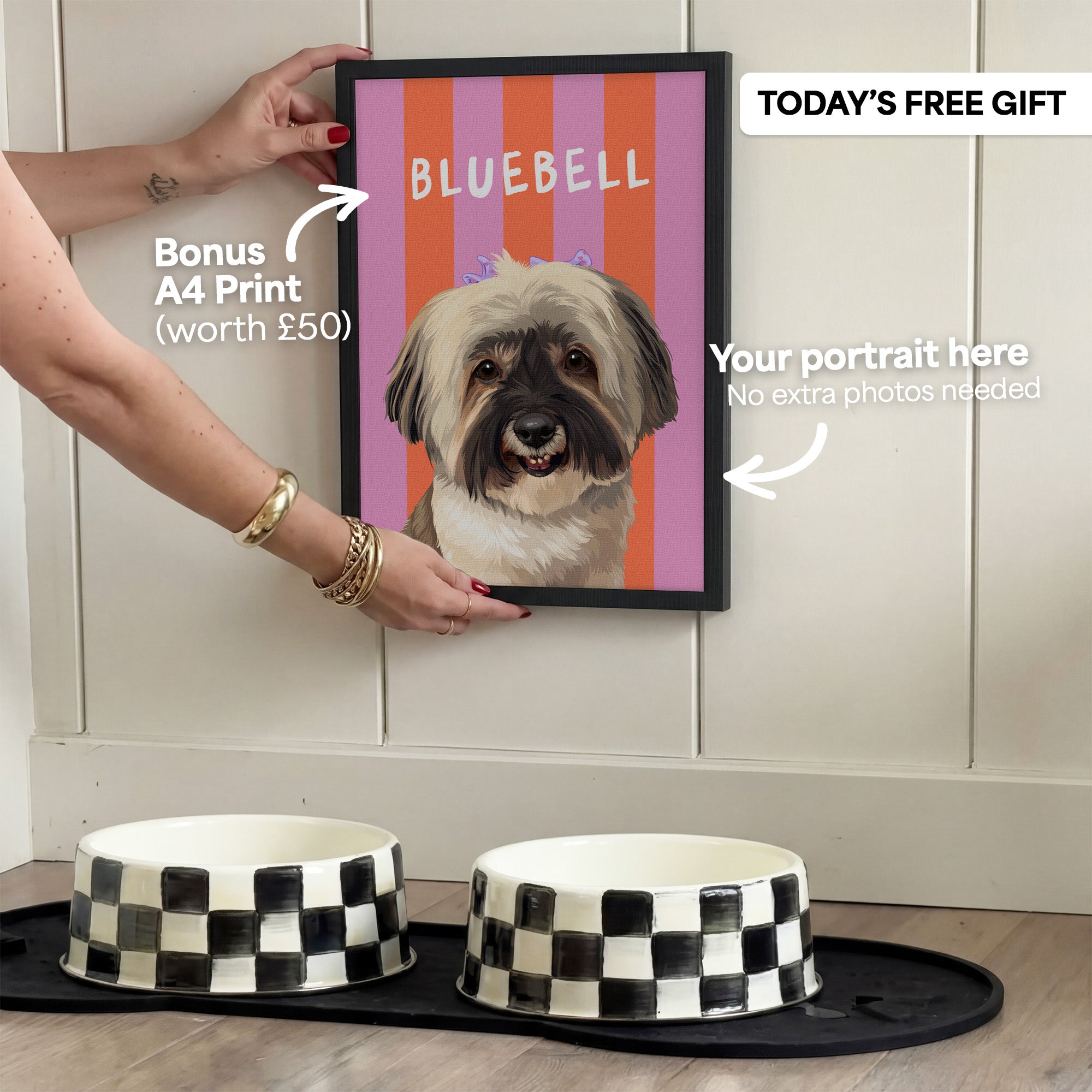 Stripy | Custom Pet Portrait