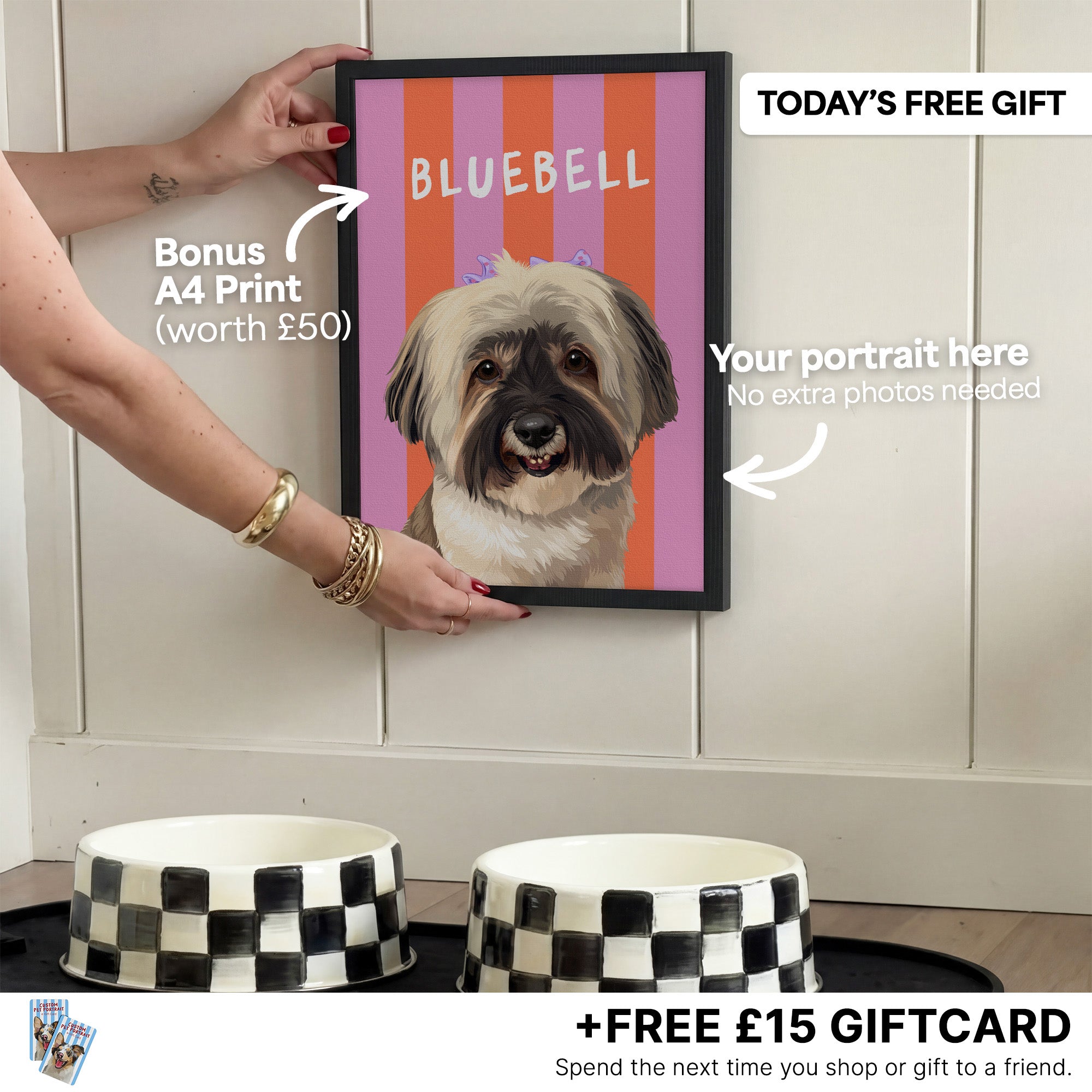 Stripy | Custom Pet Portrait
