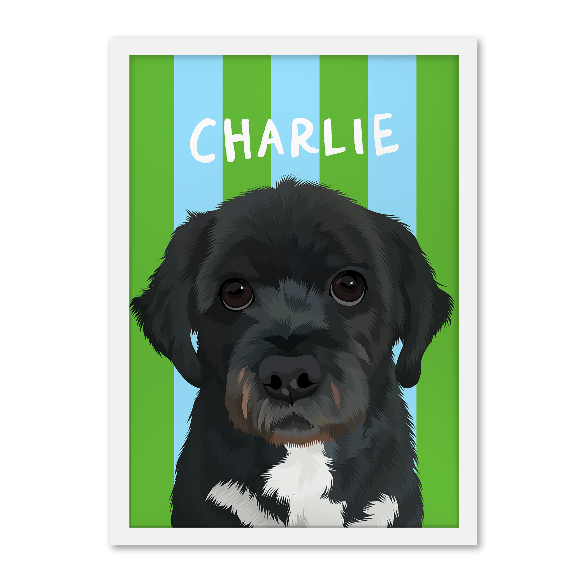 Stripes | Custom Pet Portrait