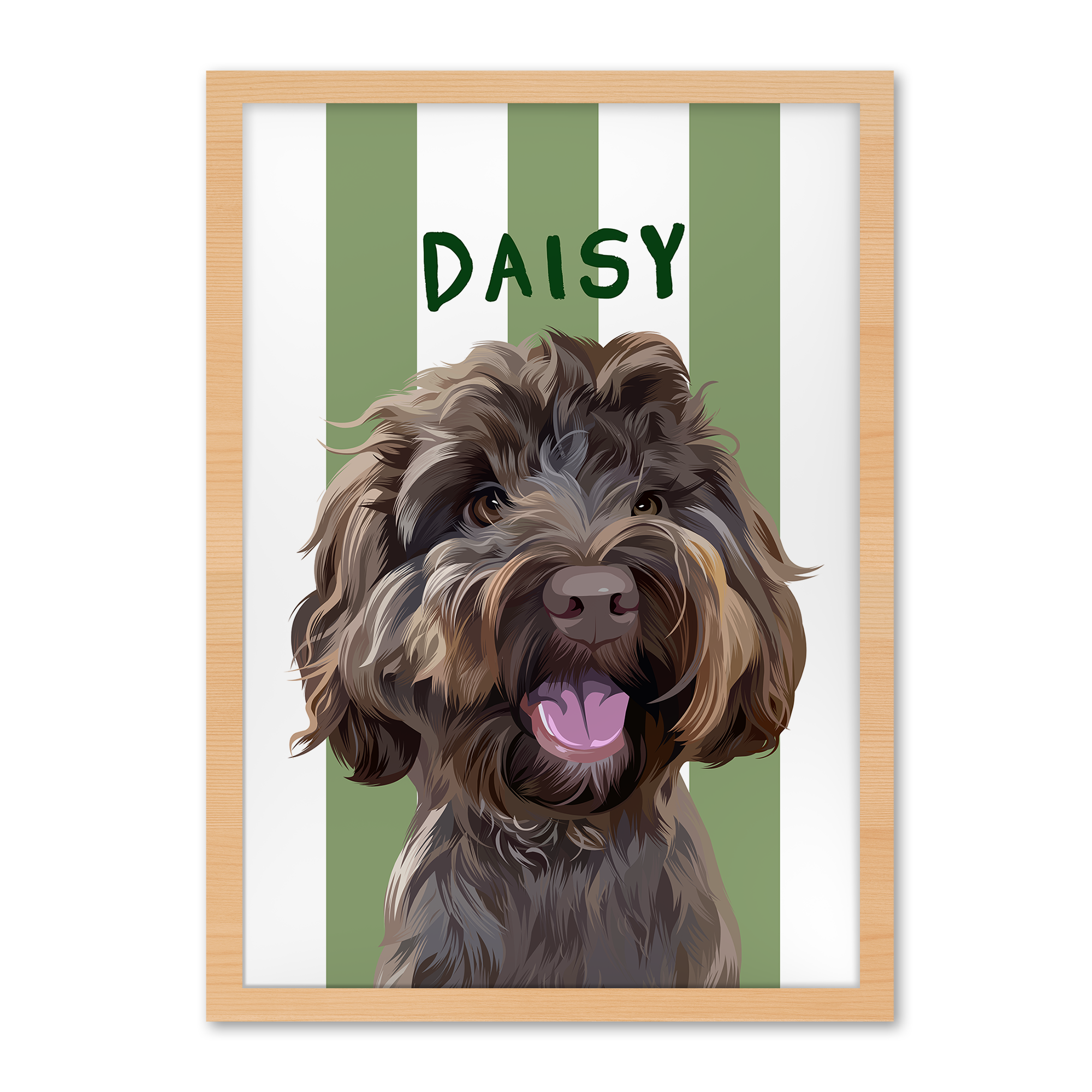 Stripes | Custom Pet Portrait