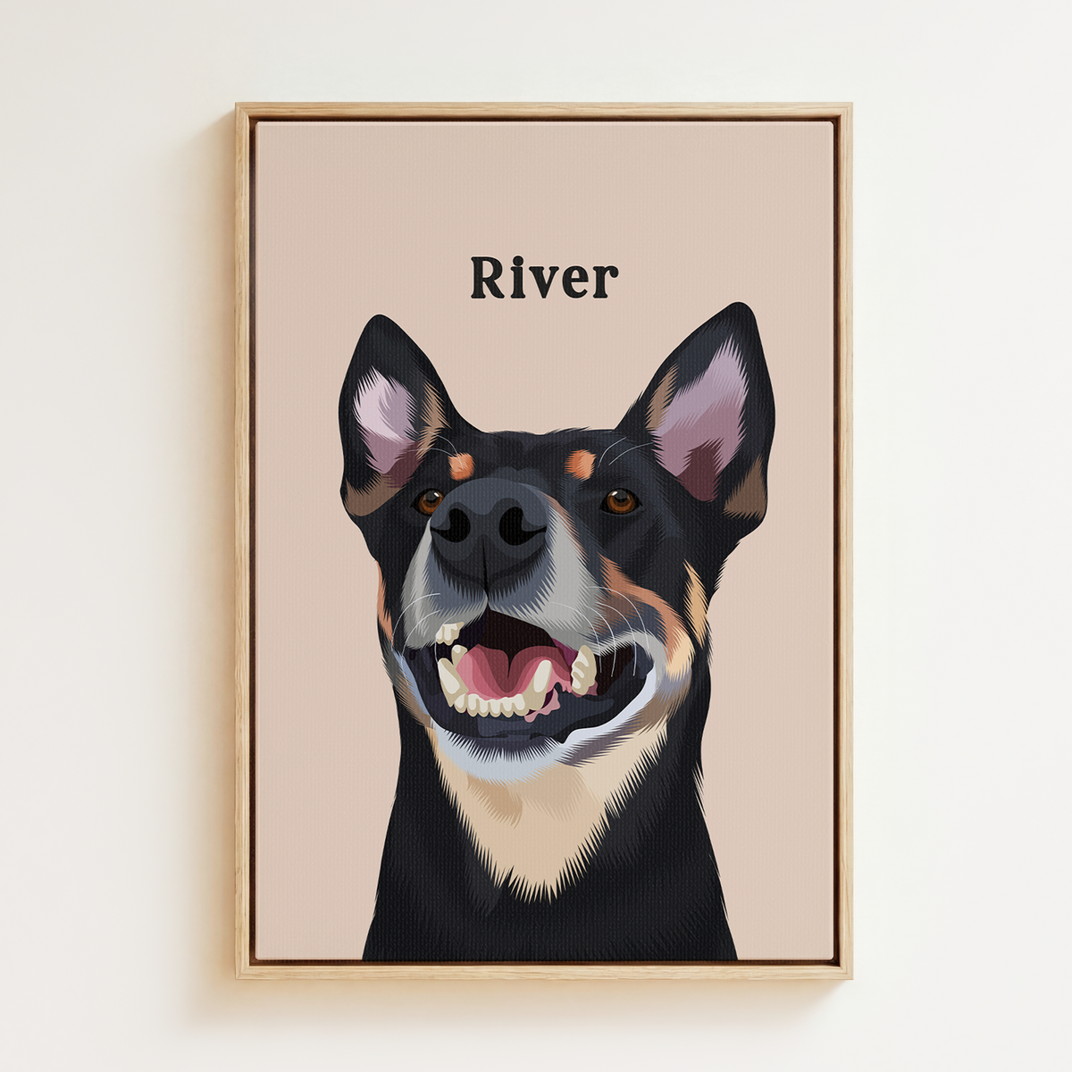 Classic | Custom Pet Portrait Canvas