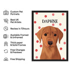Polka Dots | Custom Pet Portrait