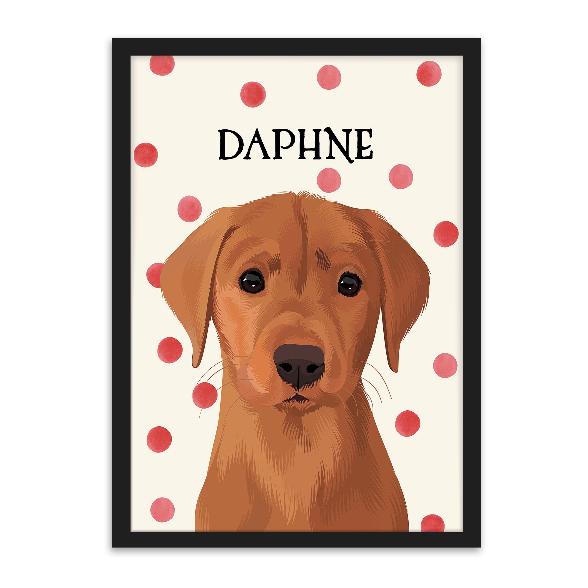 Polka Dots | Custom Pet Portrait