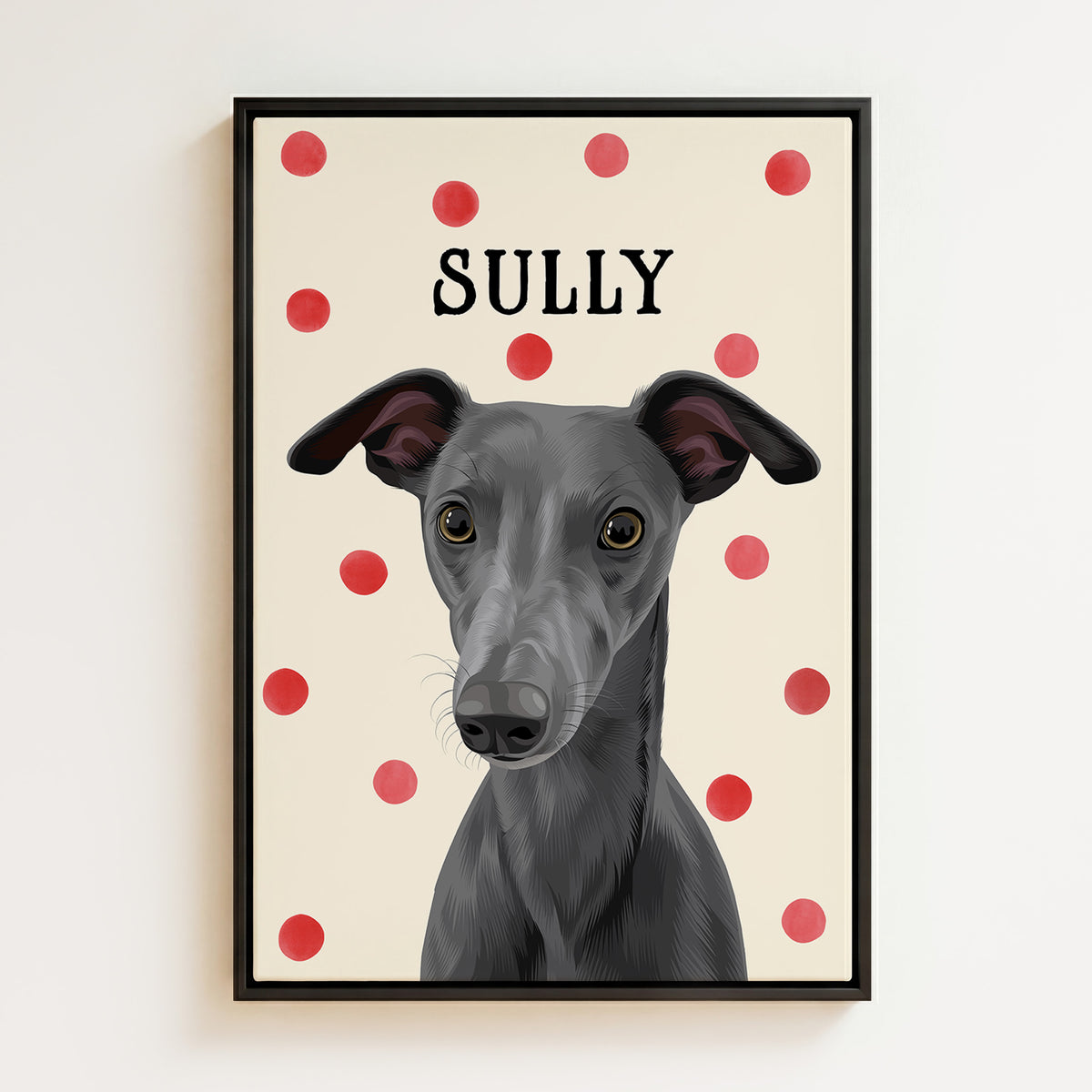 Polka Dot | Custom Pet Portrait Canvas