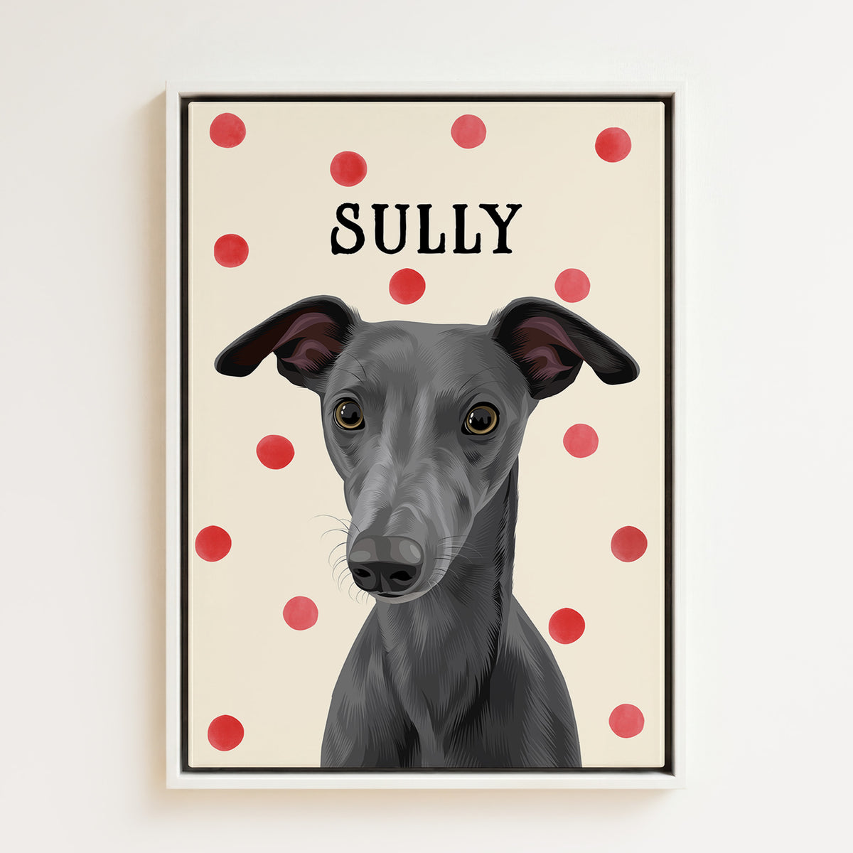 Polka Dot | Custom Pet Portrait Canvas