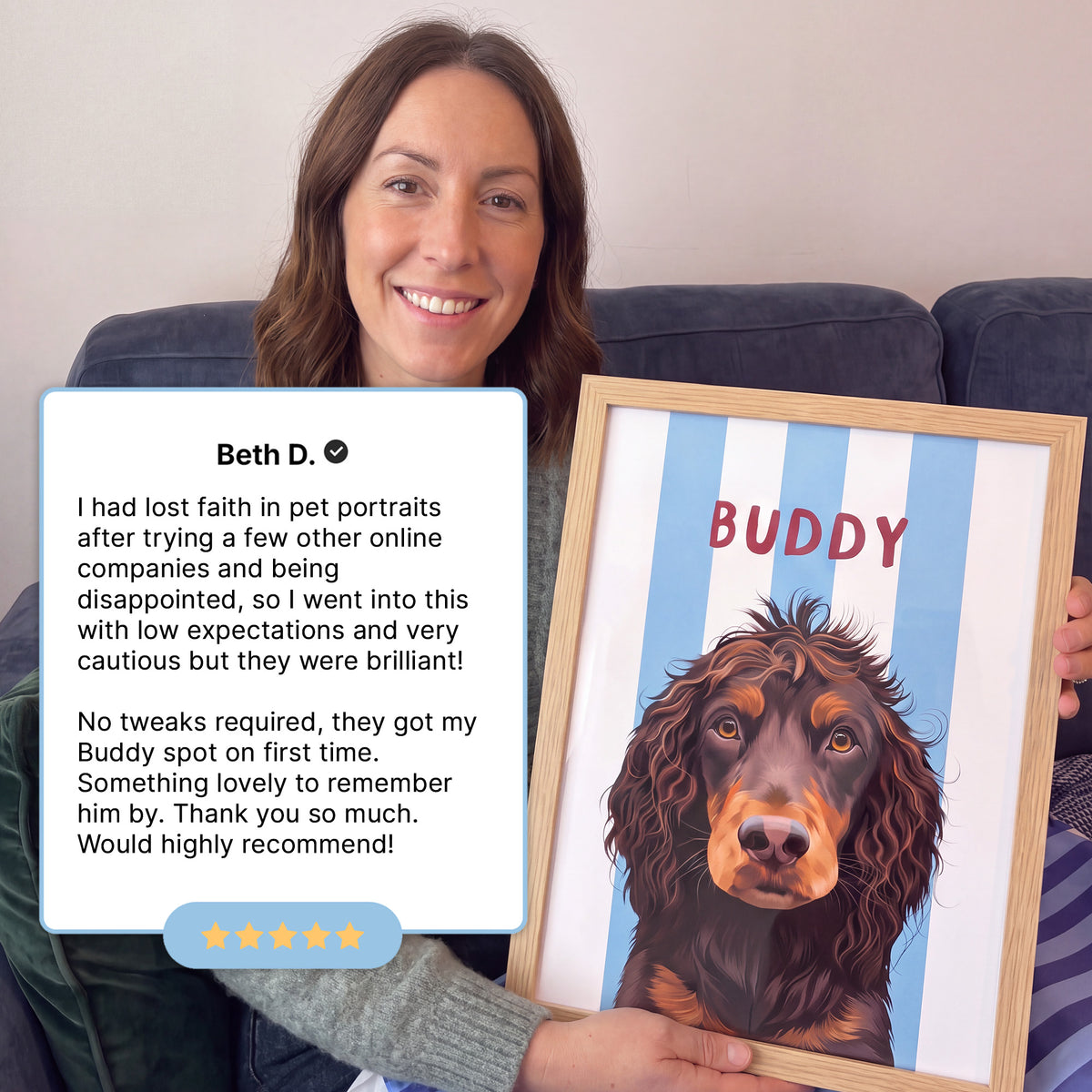 Stripy / Custom Pet Portrait