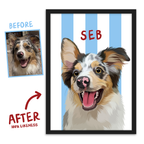 Stripy - Custom Pet Portrait