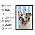 Stripes | Custom Pet Portrait