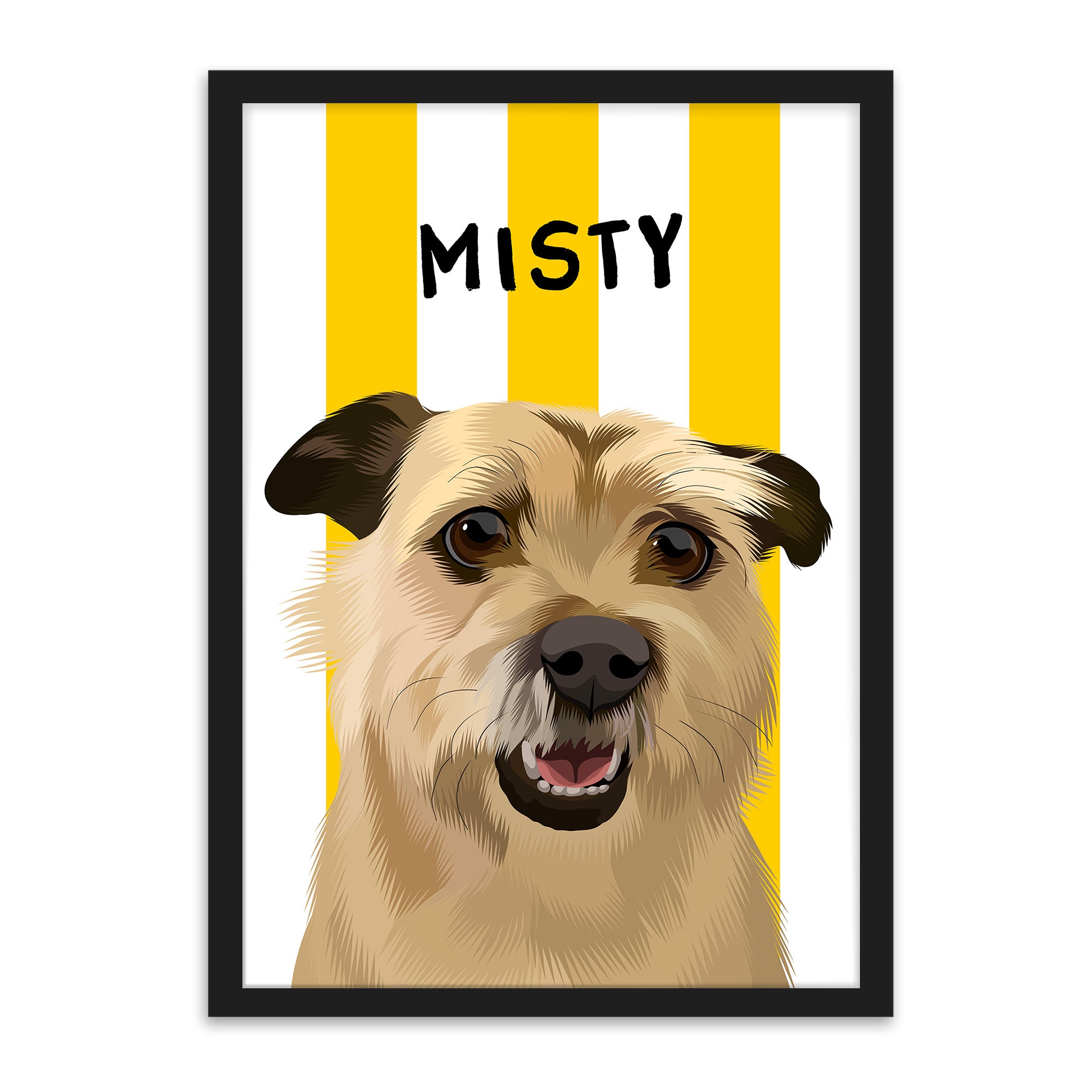 Stripes | Custom Pet Portrait