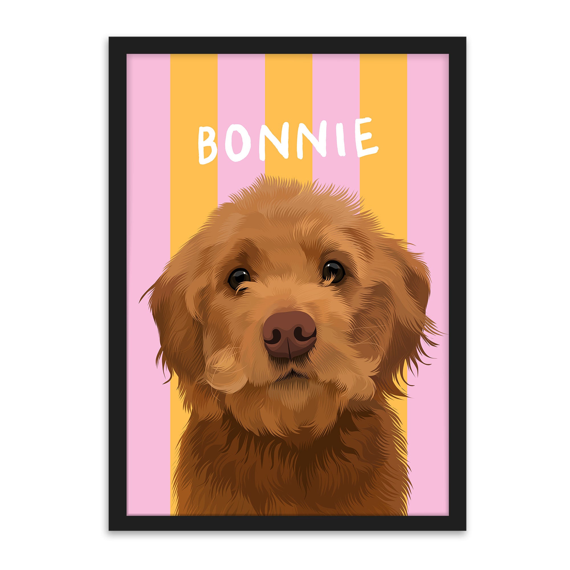 Stripes | Custom Pet Portrait