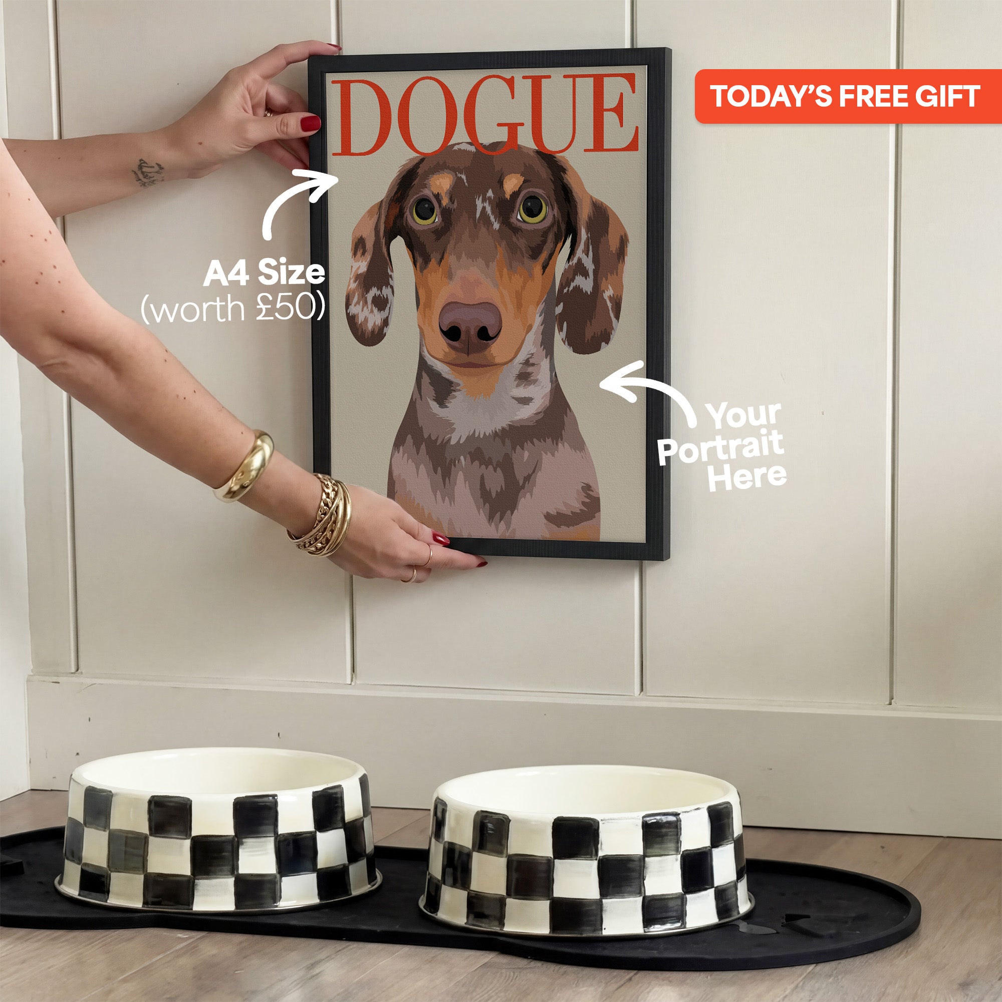 Stripes | Custom Pet Portrait