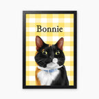 Gingham | Custom Pet Portrait