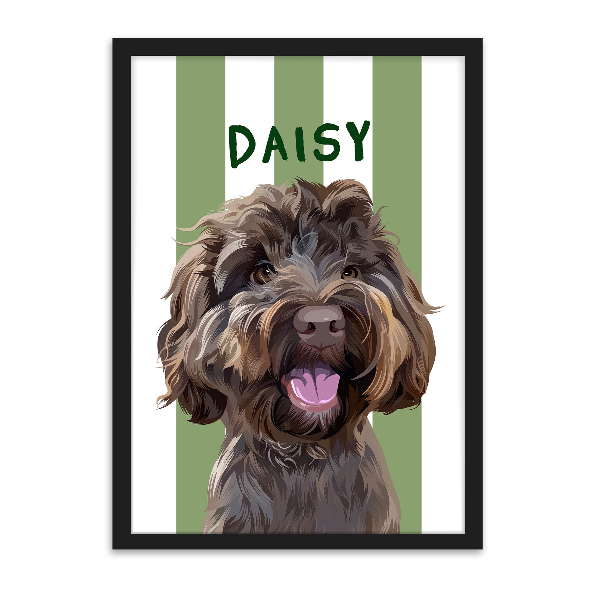 Stripes | Custom Pet Portrait