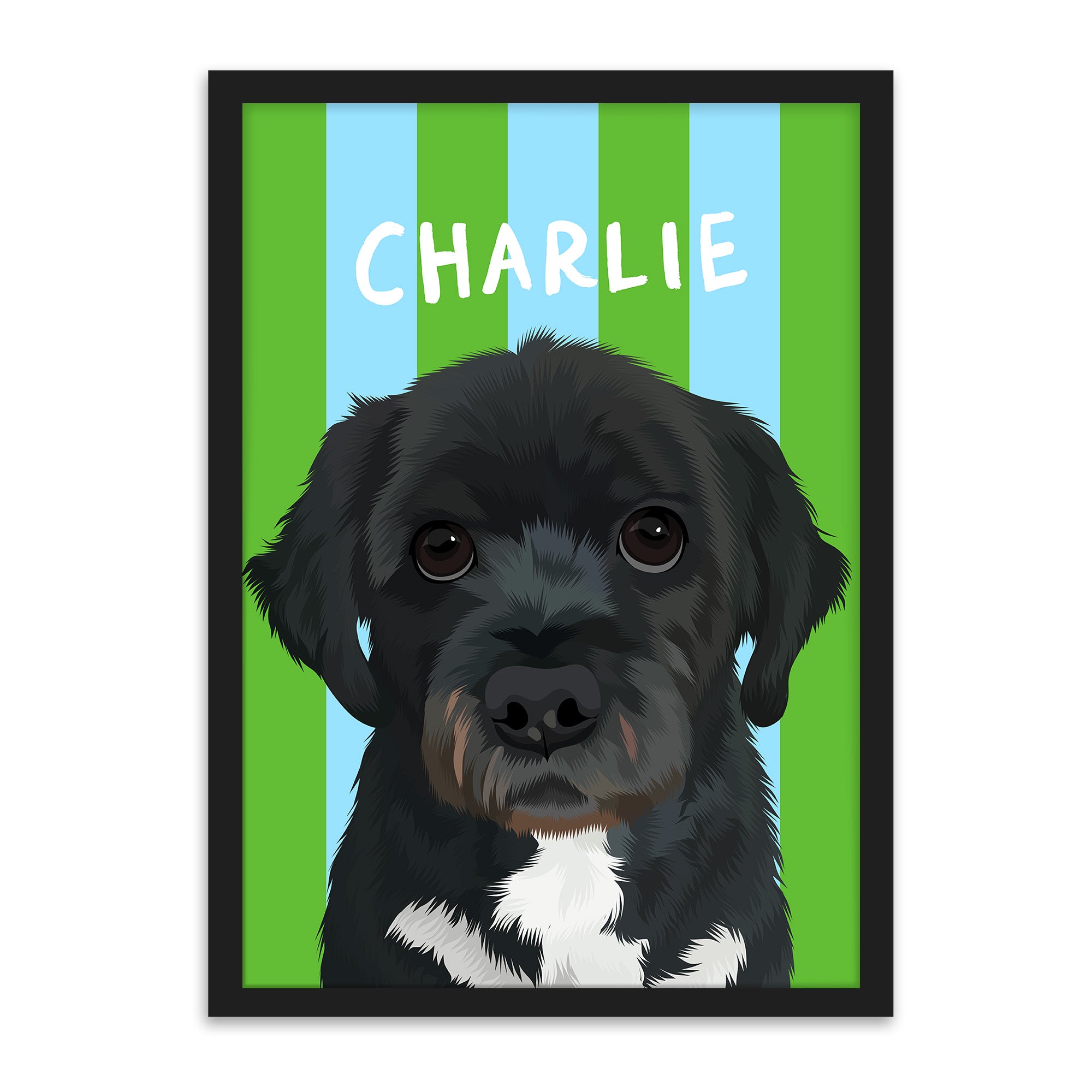 Stripes | Custom Pet Portrait