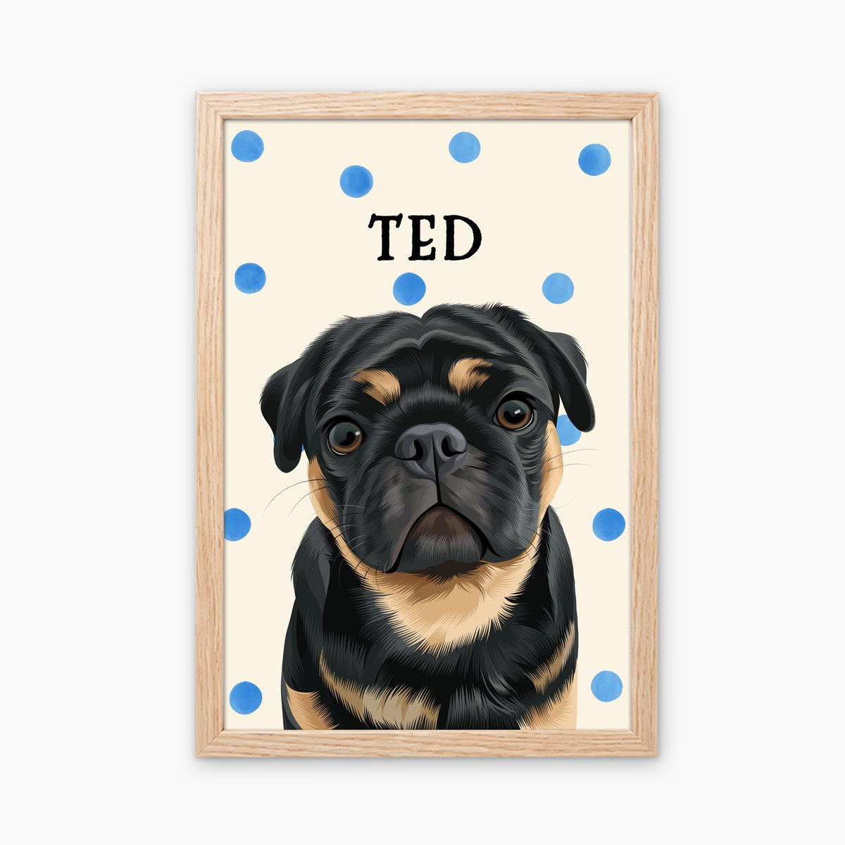 Polka Dots | Custom Pet Portrait