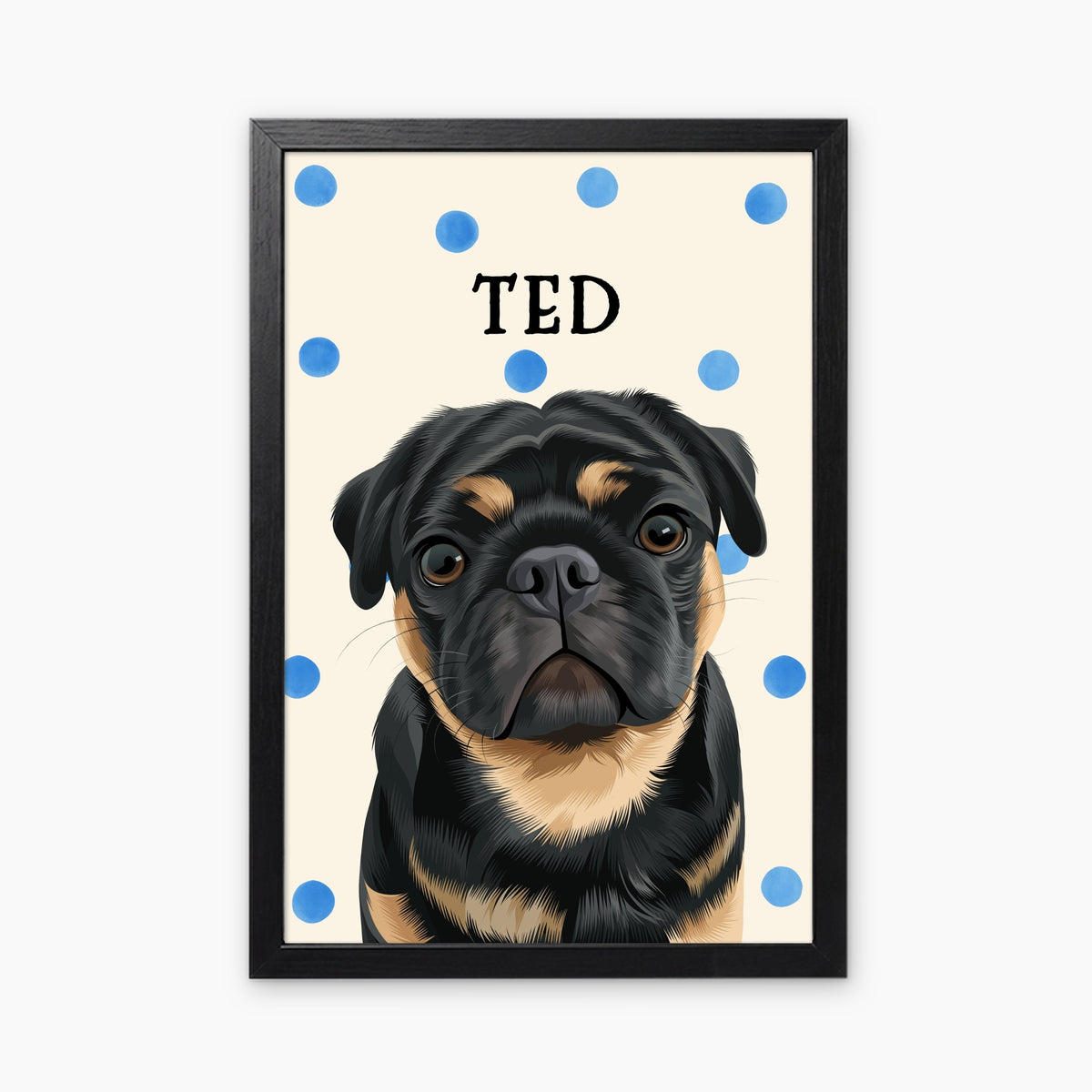 Polka Dots | Custom Pet Portrait