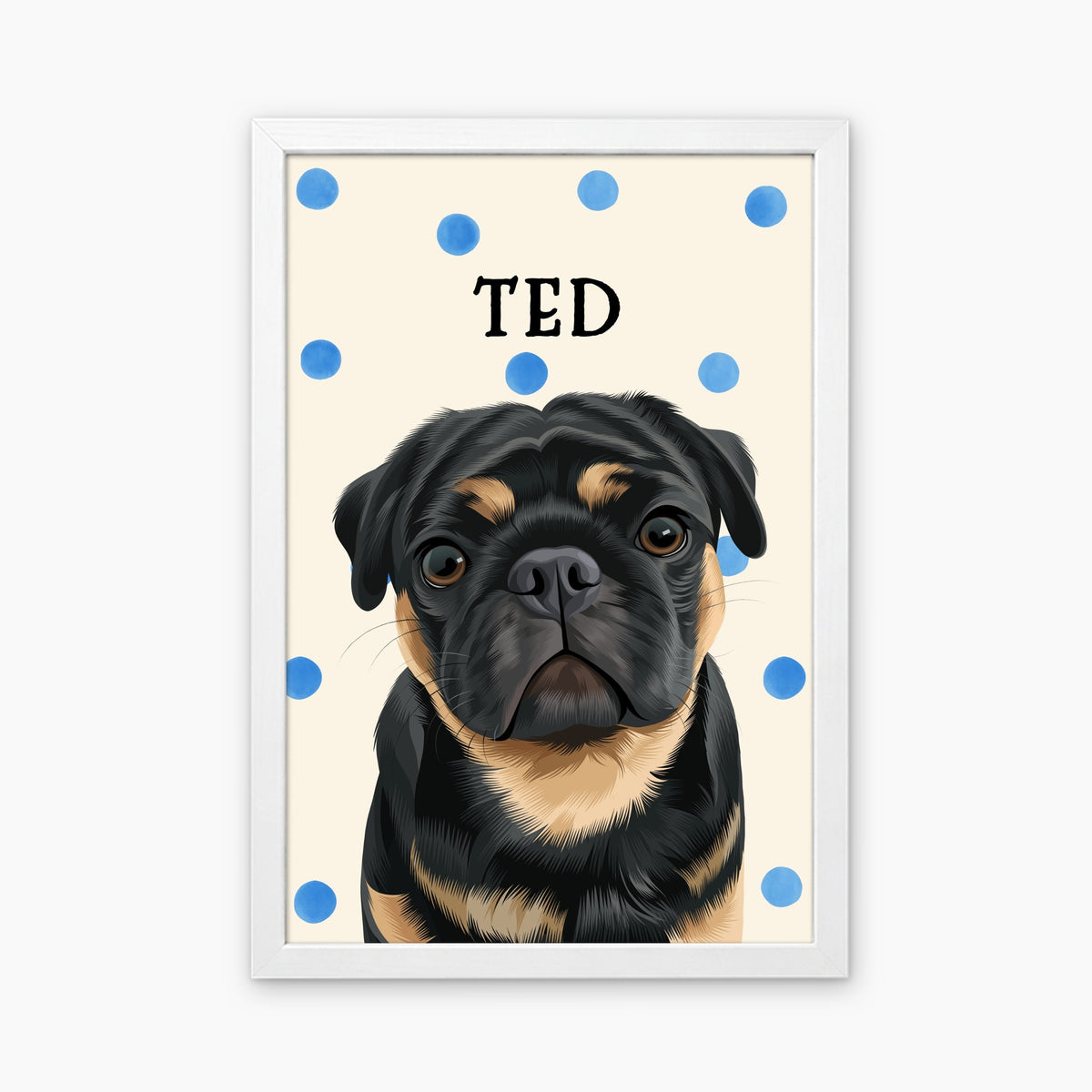 Polka Dots | Custom Pet Portrait