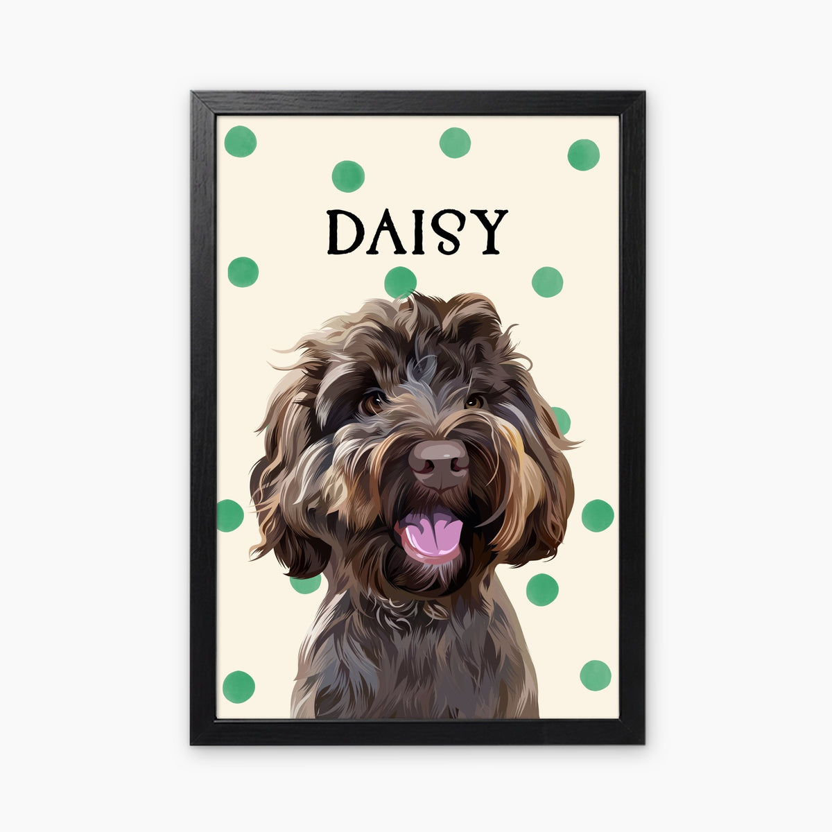 Polka Dots | Custom Pet Portrait