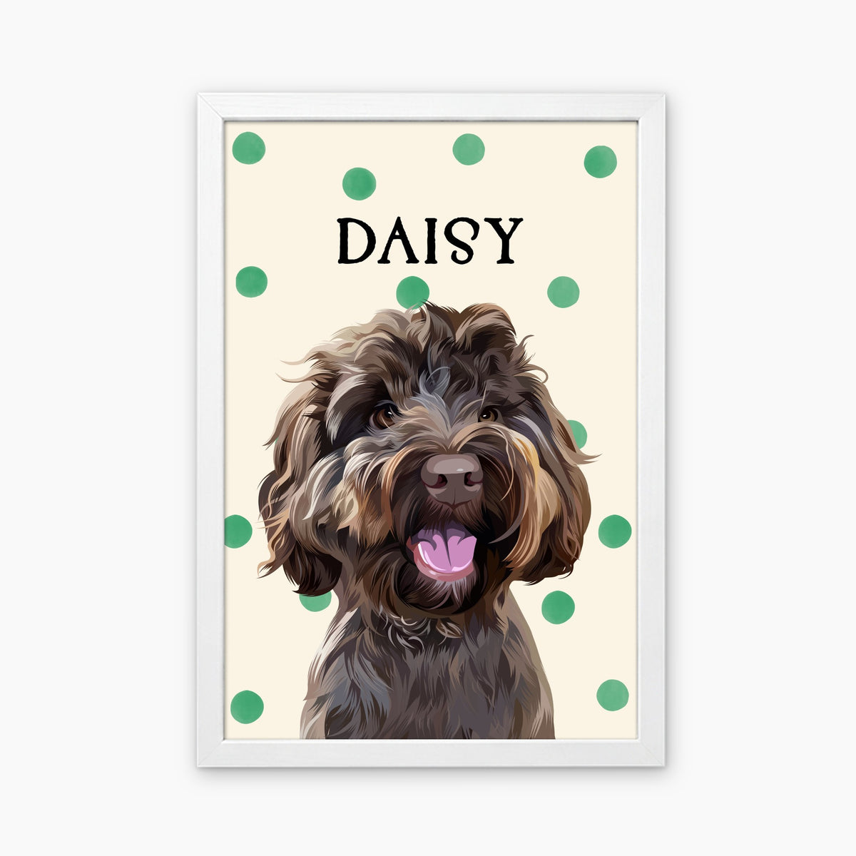 Polka Dots | Custom Pet Portrait