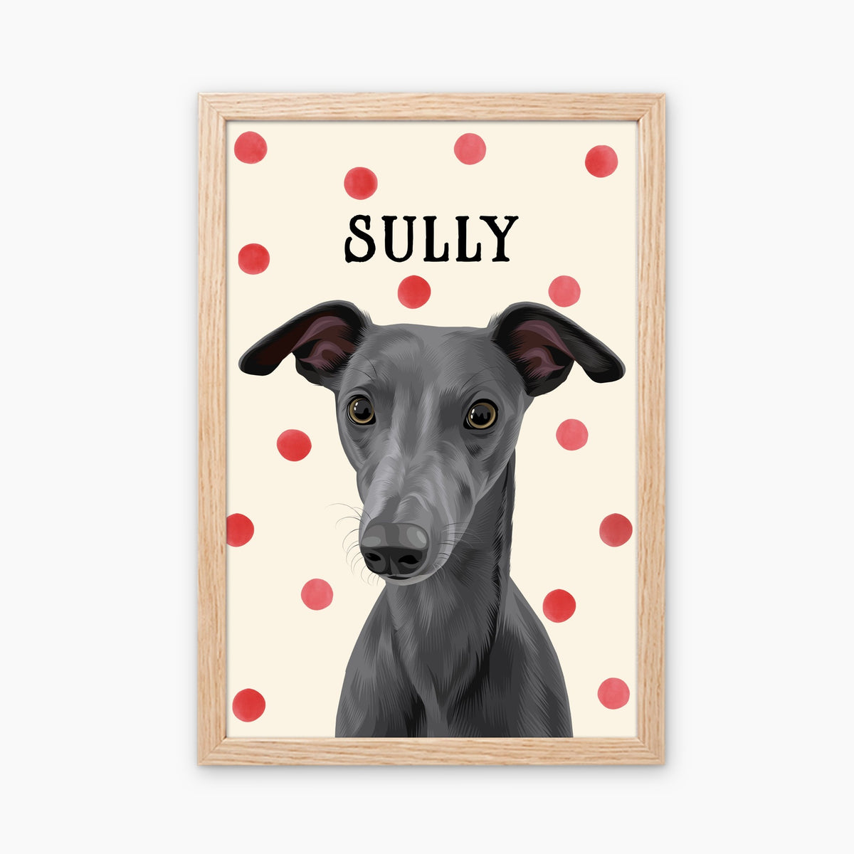 Polka Dots | Custom Pet Portrait