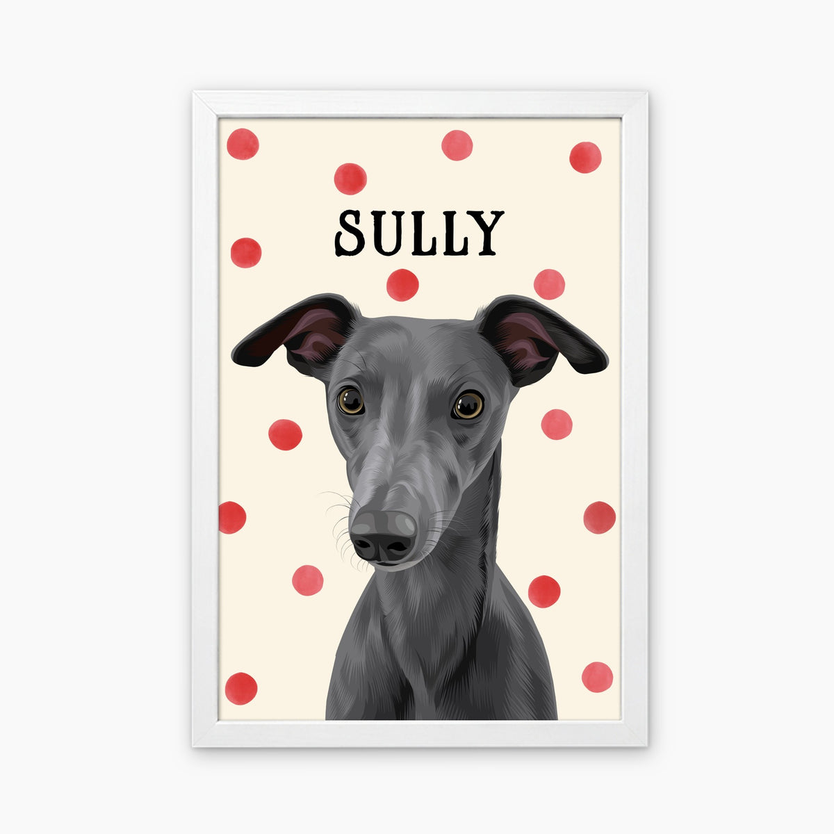 Polka Dots | Custom Pet Portrait
