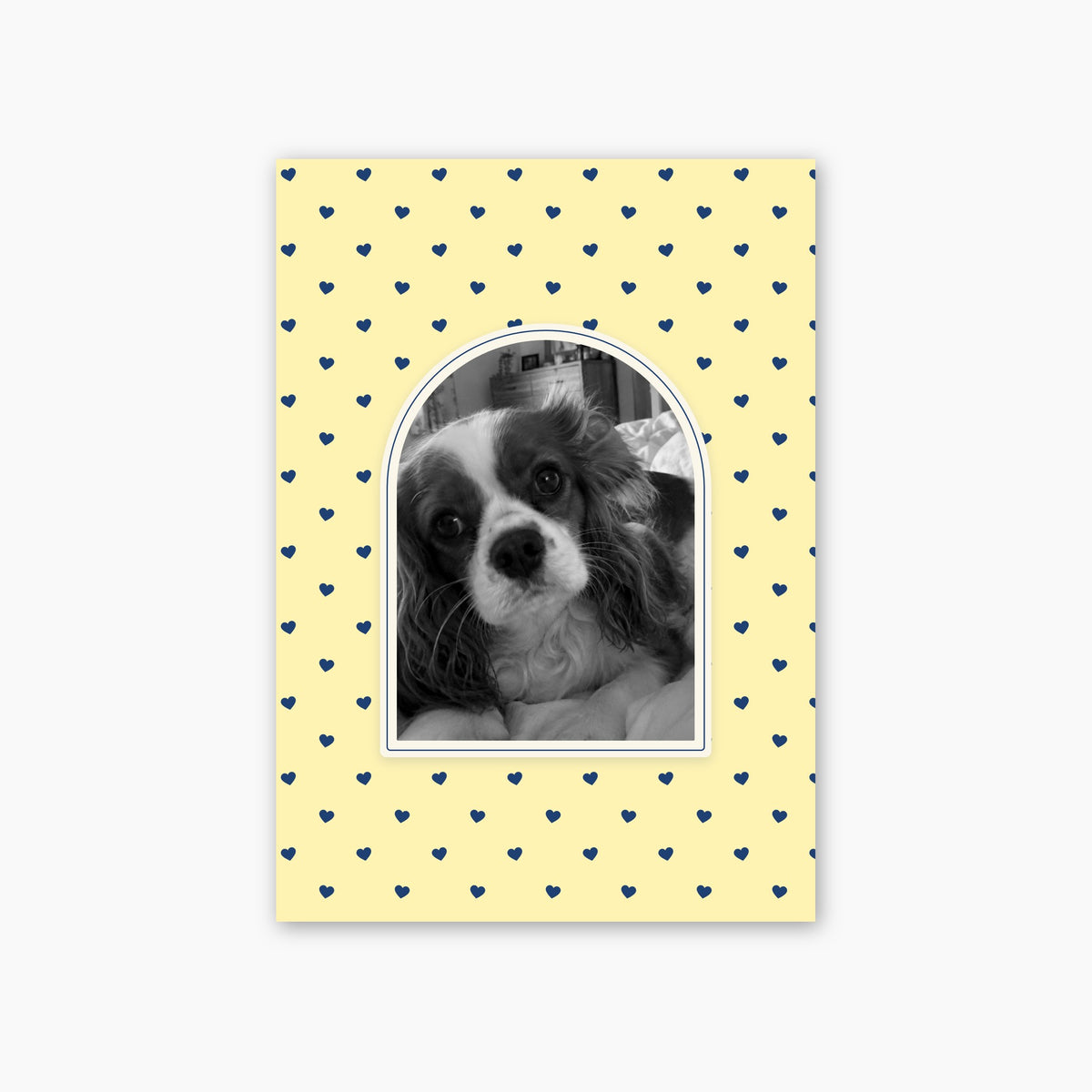 Little Hearts custom pet photo print unframed