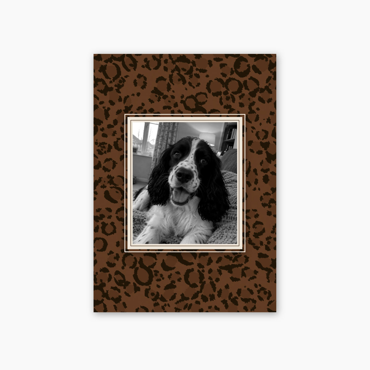 Leopard custom pet photo print unframed