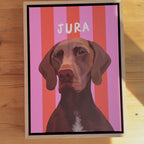 Stripy | Custom Pet Portrait Canvas