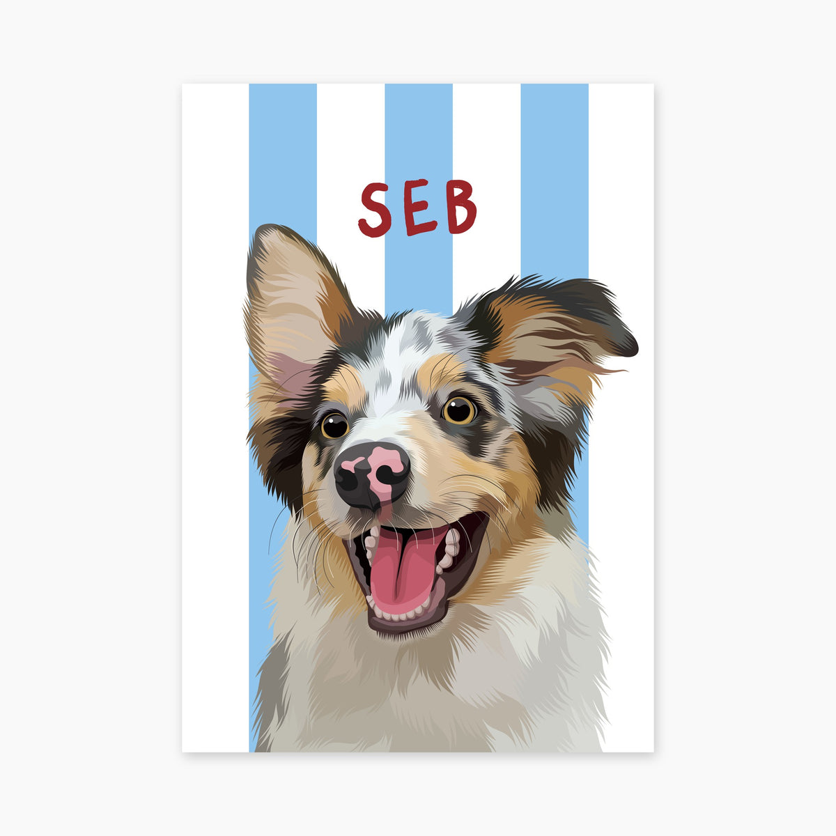 Beach Blue unframed print
