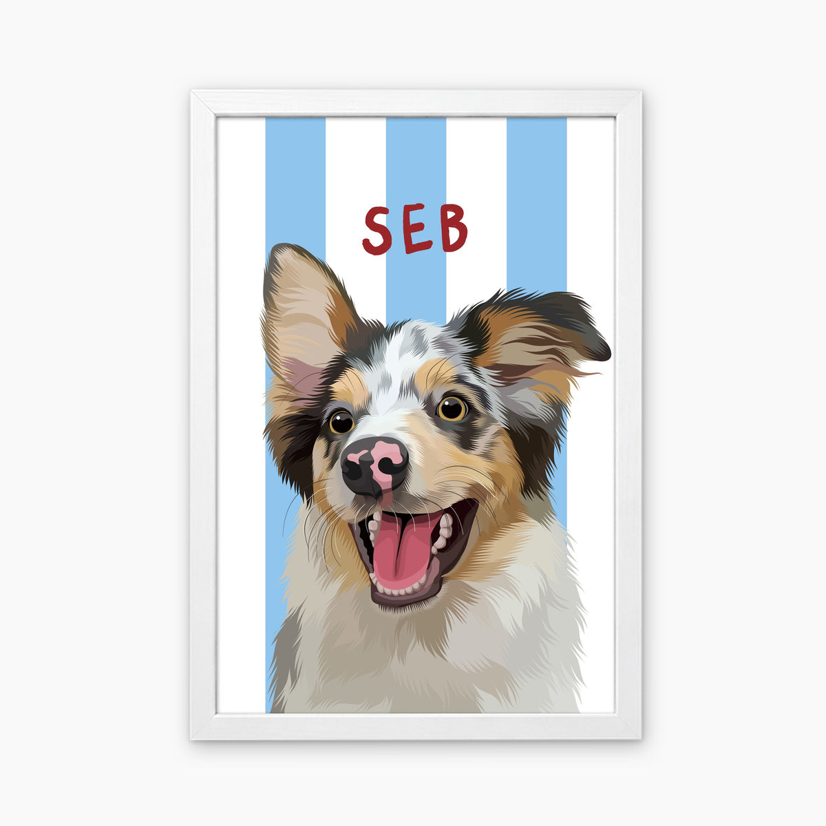 Stripy | Custom Pet Portrait