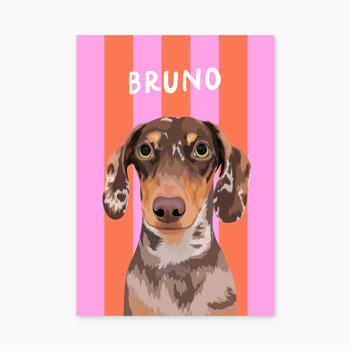 Coral & Blush Pink unframed print