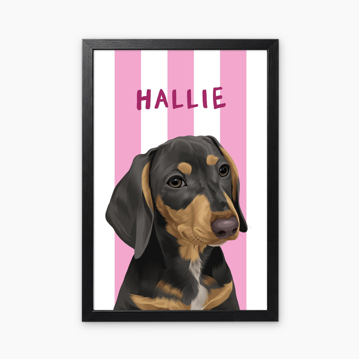 Stripy | Custom Pet Portrait