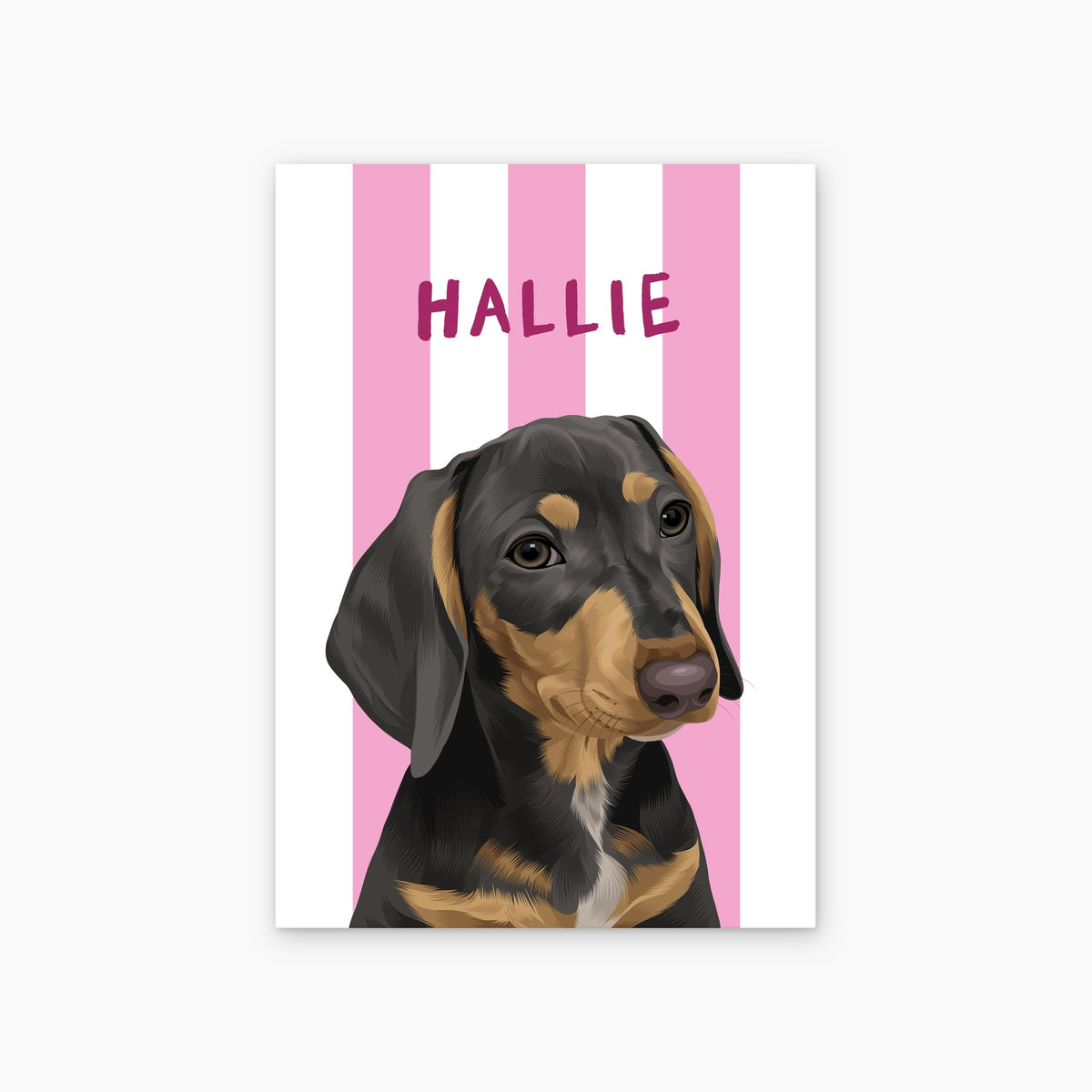 Stripy | Custom Pet Portrait