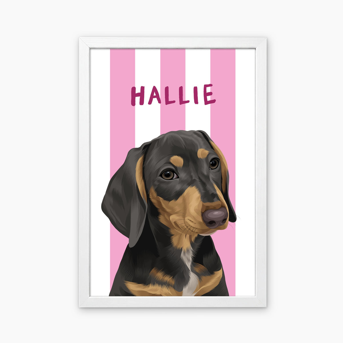 Stripy | Custom Pet Portrait