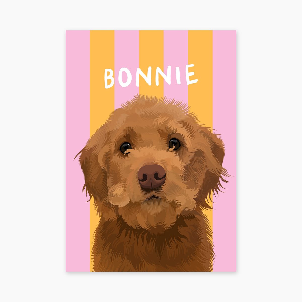 Sorbet Orange unframed print